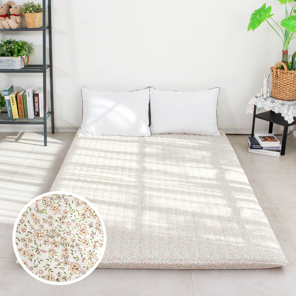 아르떼베딩 바닥에까는 순면 누빔 요커버 (요솜없음) 메리골드 5/8cm 공용