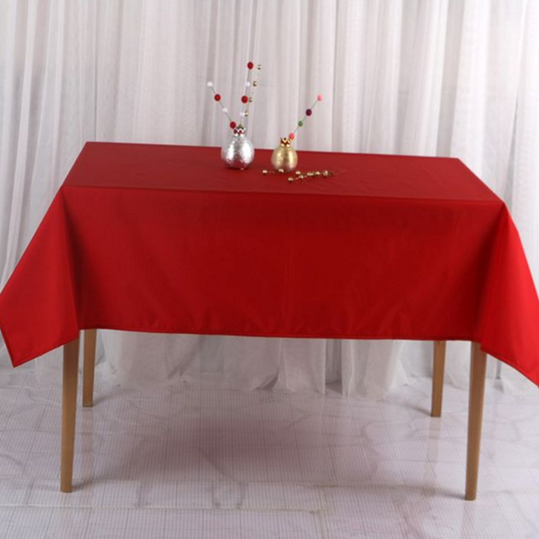 크리스마스 방수 식탁보 레드 방수 테이블보 4인용 연말 행사