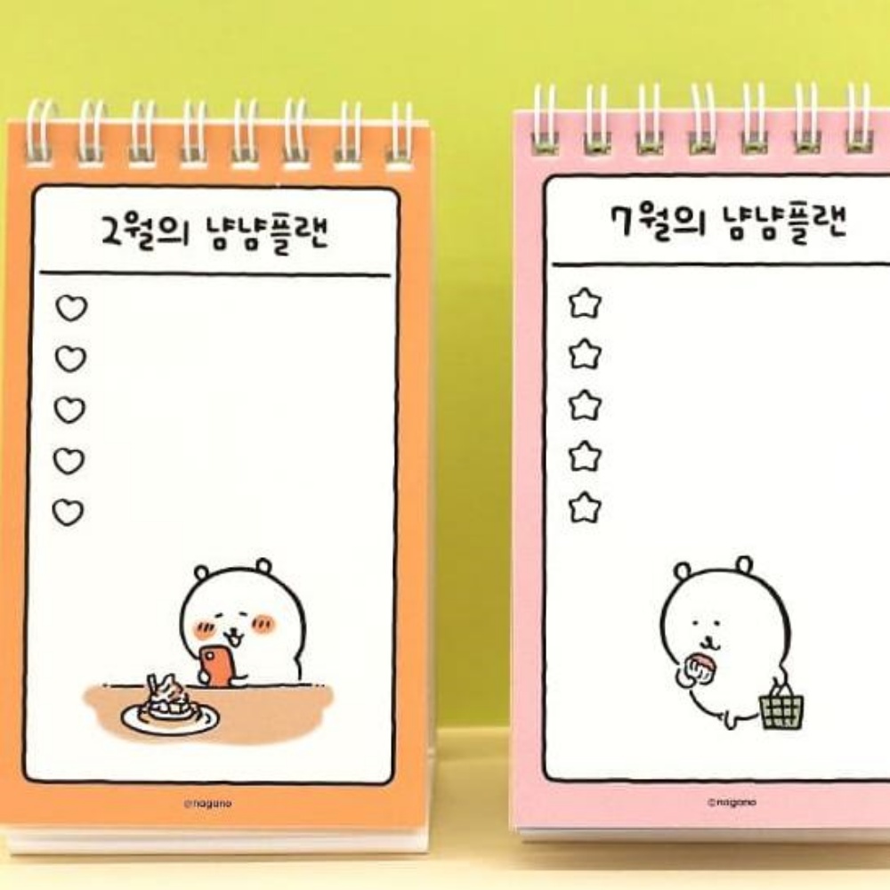 (스티커포함)마이빈 2026년 담곰이 농담곰 달력 나가노 캐릭터 데스크 책상 미니 캘린더 - 상세 이미지 4