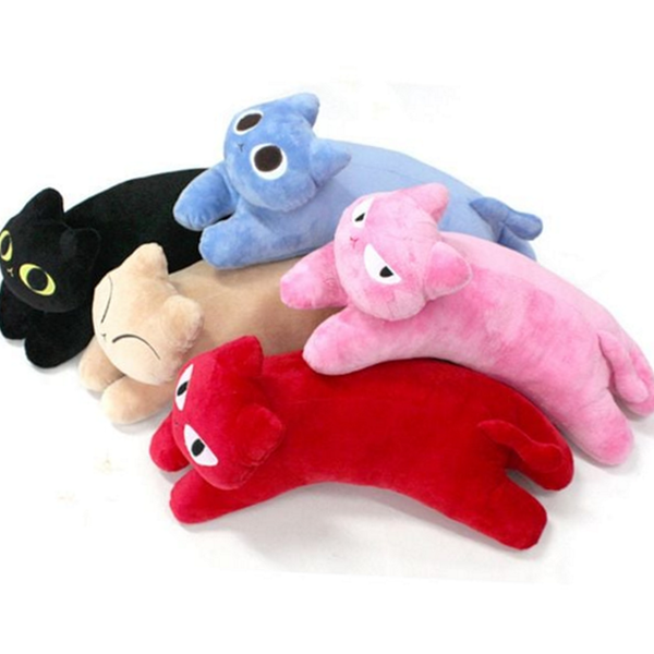 부드러운 동물 바디 필로우 캐릭터 고양이 낮잠 베개 숙면 쿠션