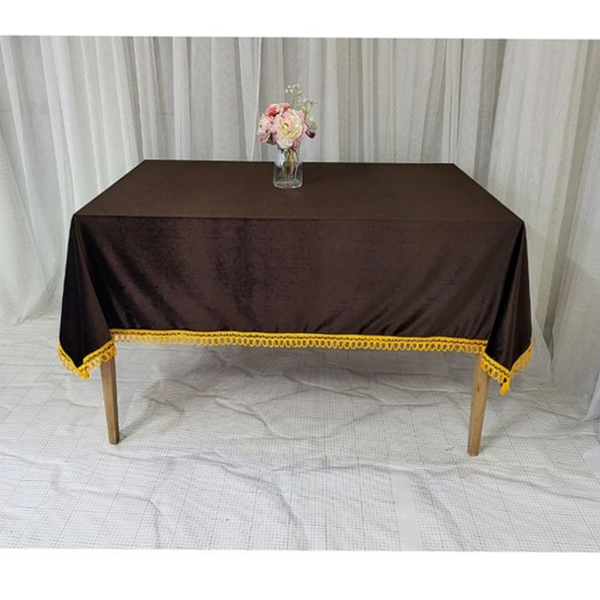 고급 벨벳 테이블보 레스토랑 벨벳 식탁보 직사각 파티