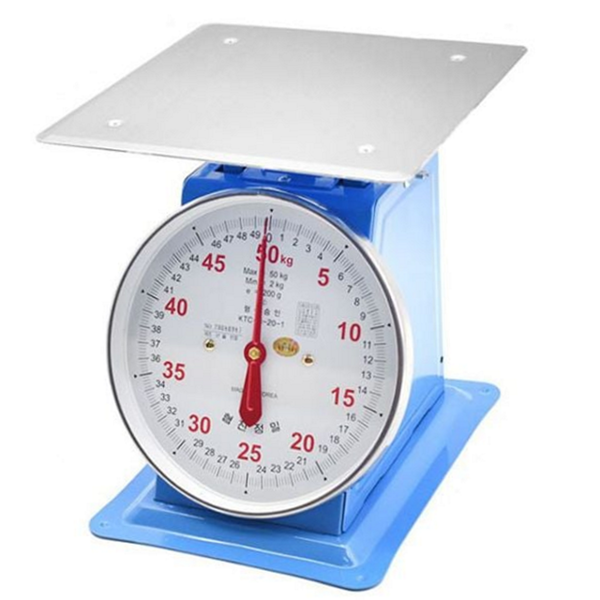 업소용 접시 저울 기계식 시장 저울 50kg 과일 - 메인 이미지