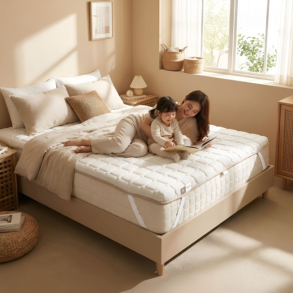 올인홈 토퍼 매트리스 침대 거실 바닥 수면매트 5세대 포켓 스프링 SS 5CM