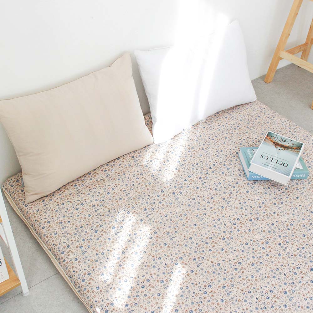 아르떼베딩 보송한 순면 누빔 국산 사계절 요커버 스테이 핑크 싱글 5/8cm겸용