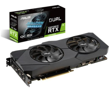 에이수스 지포스 DUAL RTX 2080 SUPER O8G EVO D6 8GB 그래픽카드