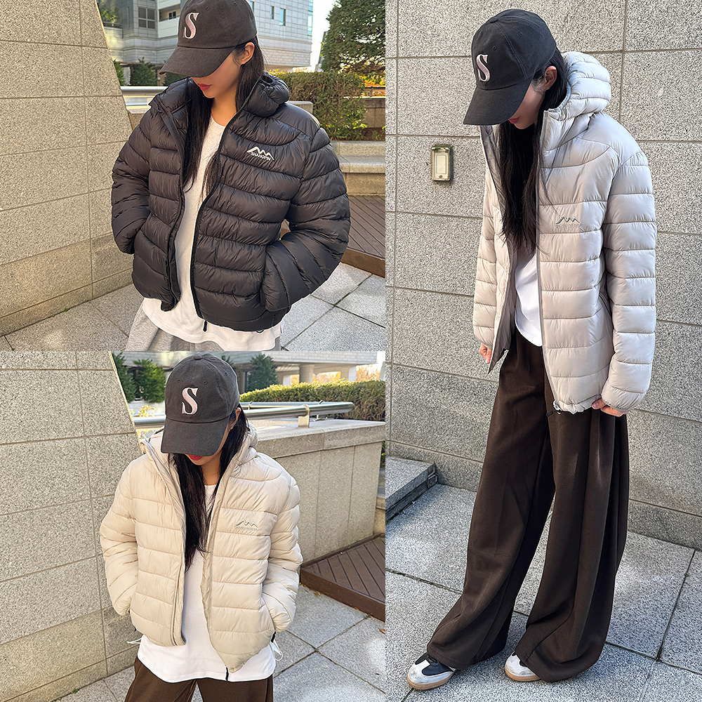 웜경량후드패딩 - 메인 이미지