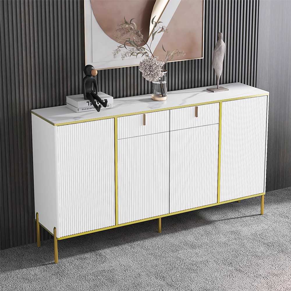 템바보드 수납장 거실 인테리어 정리 선반 가구 복도 0.8x100cm 블랙 - 상세 이미지 3