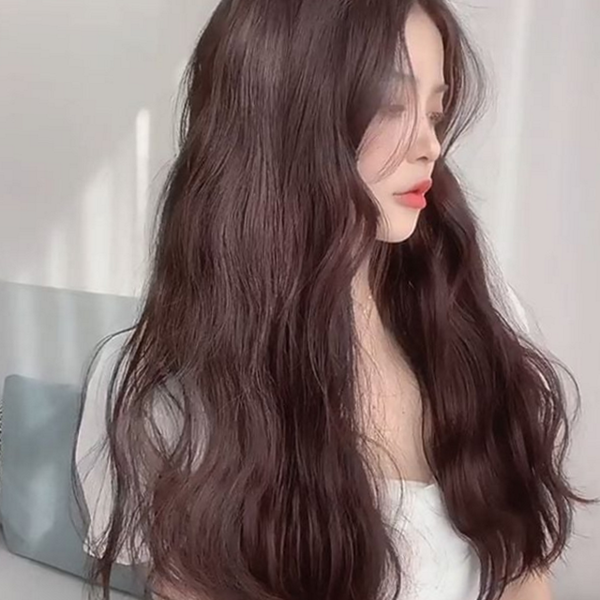 내추럴웨이브 여성 웨이브 가발 붙임머리 여자 롱 가발 고열사 클립형 - 상품 이미지