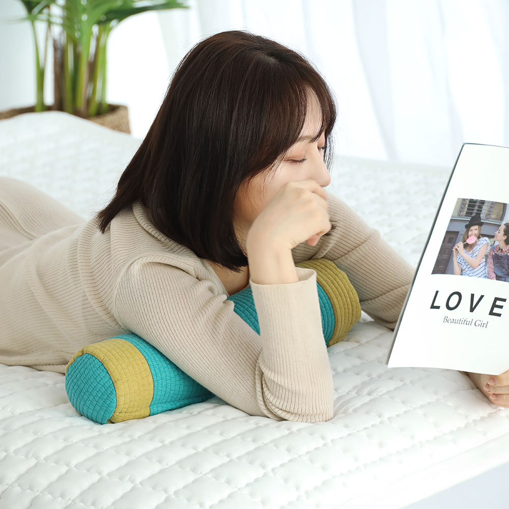 아르떼베딩 일자목 거북목 높이조절되는 원통형 메밀경추베개