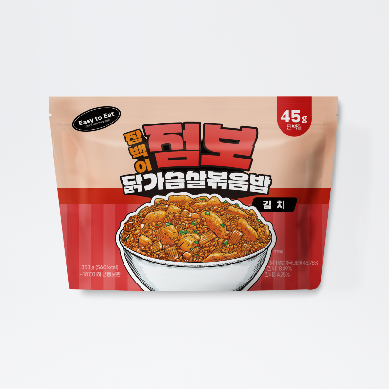 잠백이 점보 닭가슴살 볶음밥 350g 간장계란 맛 외 2종 이미지 2