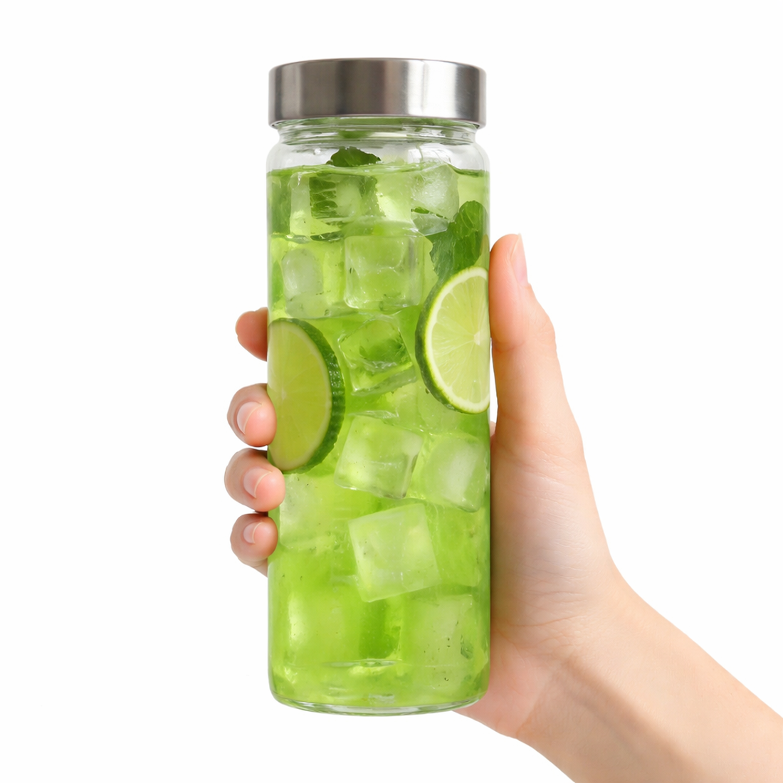 눈금 밀폐 내열유리병 커피 원두보관통 캡슐보관 이유식 파스타병 소분 용기 500ml, 1개 - 메인 이미지
