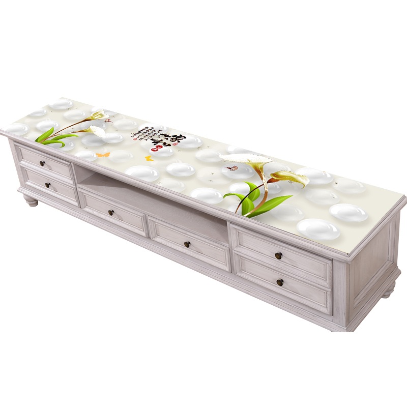 거실장 덮개 티비다이 테이블보 먼지 가리개 천 기억의 감촉 3D119 40x190cm - 상세 이미지 4