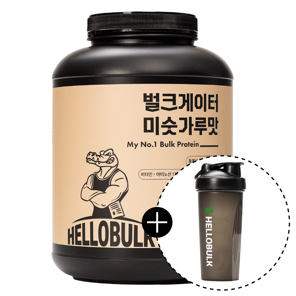 헬로벌크 벌크게이터 단백질 쉐이크 식사대용 게이너 살찌는보충제 벌크업 미숫가루맛, 4kg, 1개 - 메인 이미지