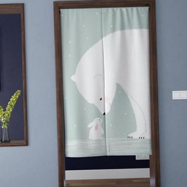 다용도 패브릭 가리개 커튼 방문 도어 가리개 커튼 압축봉 주방