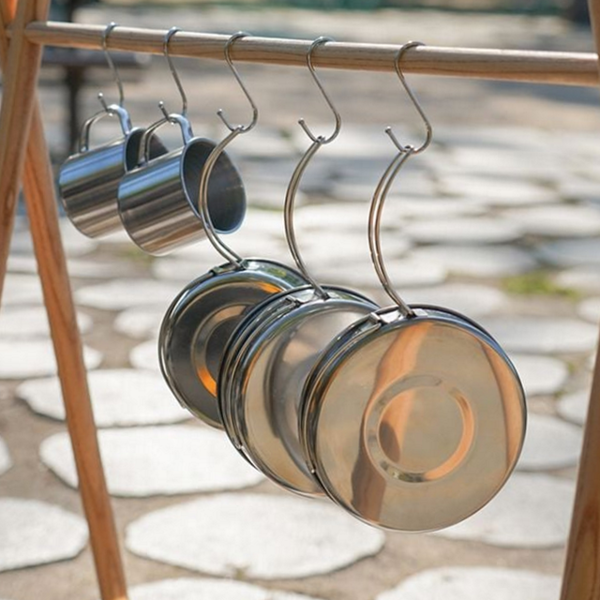 아웃도어 캠핑용 코펠 세트 휴대용 스텐 코펠 냄비 프라이팬 조리