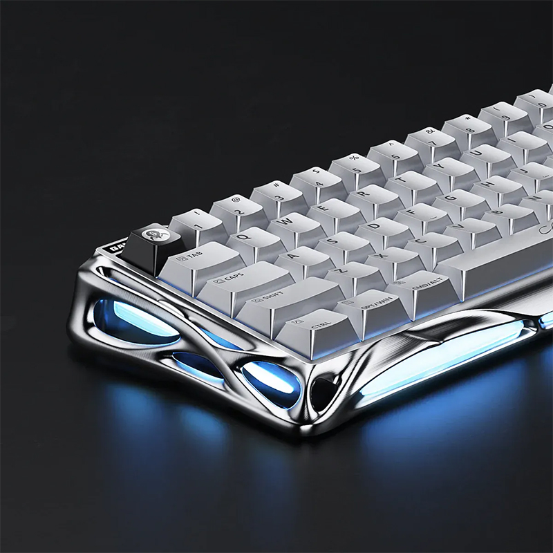 그라바스타 래피드트리거 자석축 키보드 60배열 V60 Pro 크롬실버, UFO 마그네틱 스위치 이미지 7