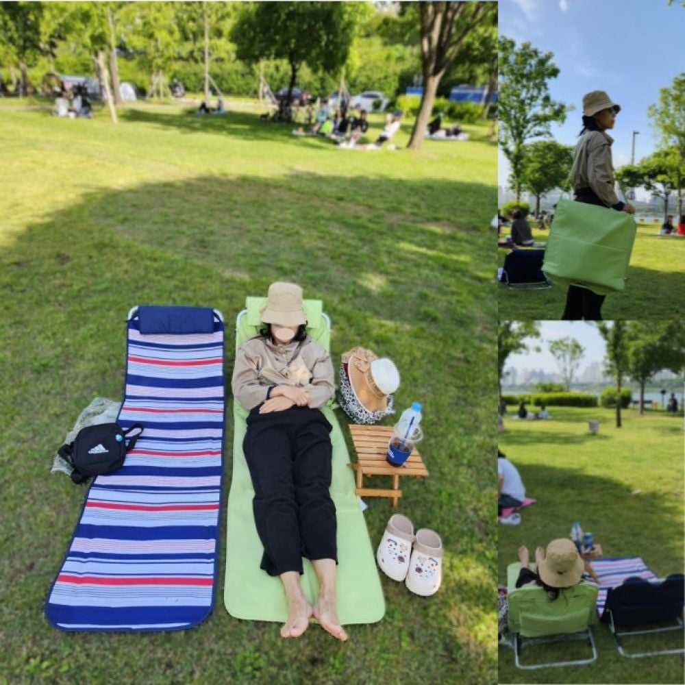 휴대용 비치베드 그라운드체어 IT-23063 - 메인 이미지
