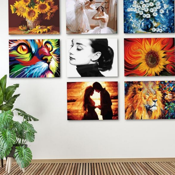 인테리어 diy 유화 그리기 세트 명화 유화 그리기 그림 키트