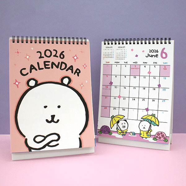 2026년 담곰이 데스크 캘린더 탁상용 달력 신년 선물 캐릭터 농담곰 나가노 굿즈 - 상세 이미지 2