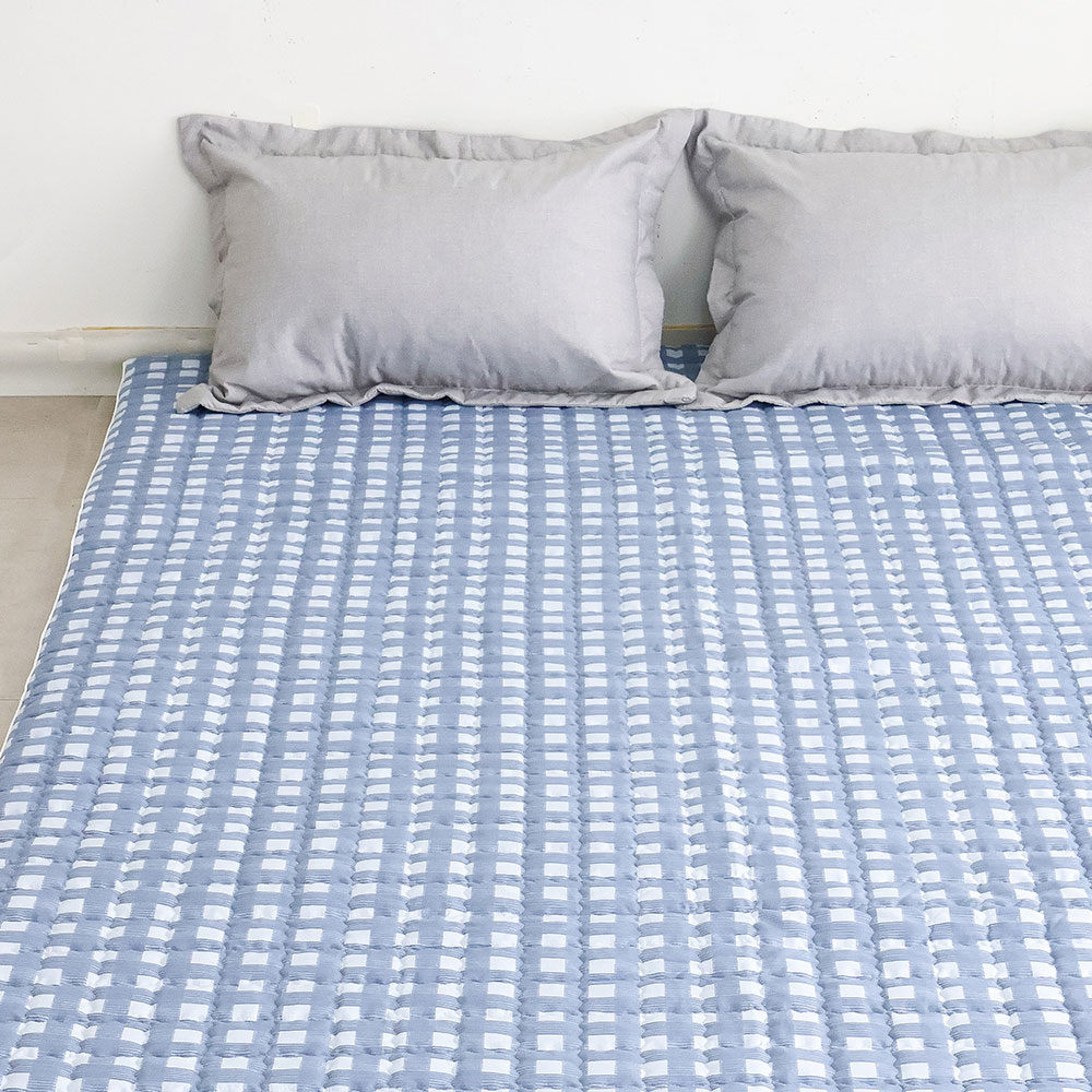 아르떼베딩 부드럽고 두꺼운 거실 원룸 자취 펜션용 방바닥 요매트 모닝 블루 싱글 5cm