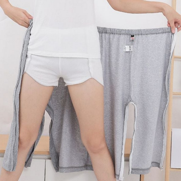 의료용 성인 지퍼 바지 개방 성인 지퍼 반바지 - 메인 이미지