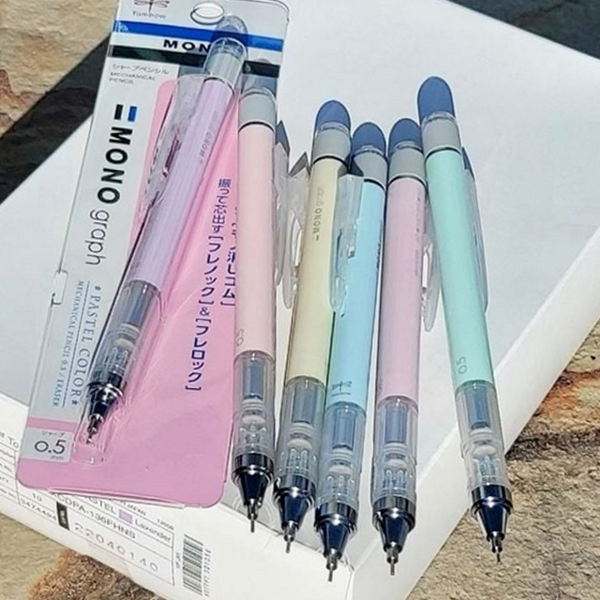트위스트 흔들이 샤프 0.5mm 모노 샤프 필기용 학용품 파스텔 투명 - 메인 이미지