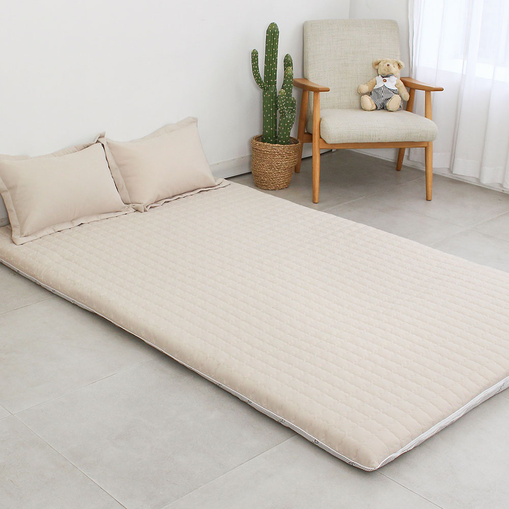 아르떼베딩 바닥에까는 미끄럼방지 누빔 요커버 (요솜없음) 프렌치 5/8cm 공용