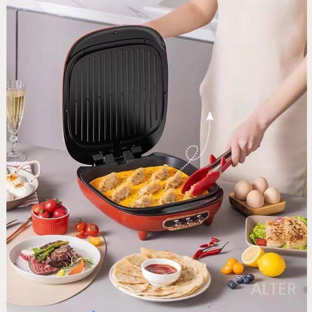 양면팬 생선 구이 후라이팬 통구이 삼겹살 전기그릴 전골 팬 그린 - 상세 이미지 2
