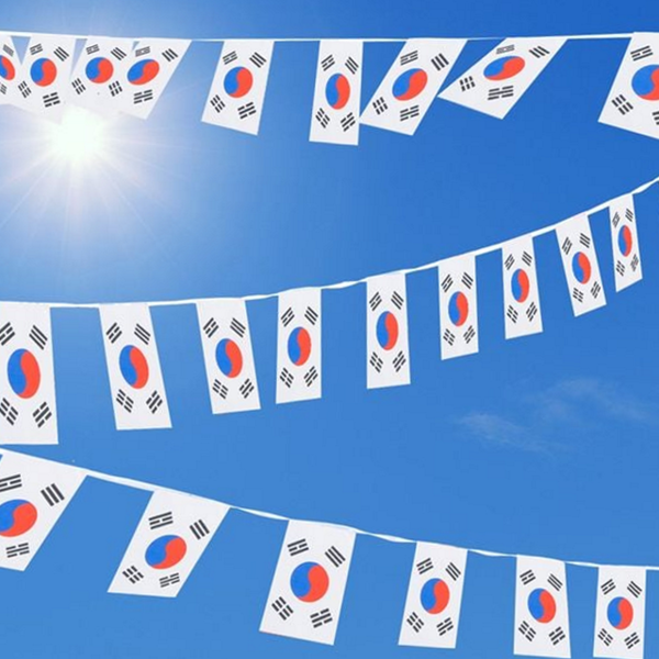 이벤트용 태극기 가랜드 대한민국 국기 가랜드 실외용 행사용 - 상품 이미지