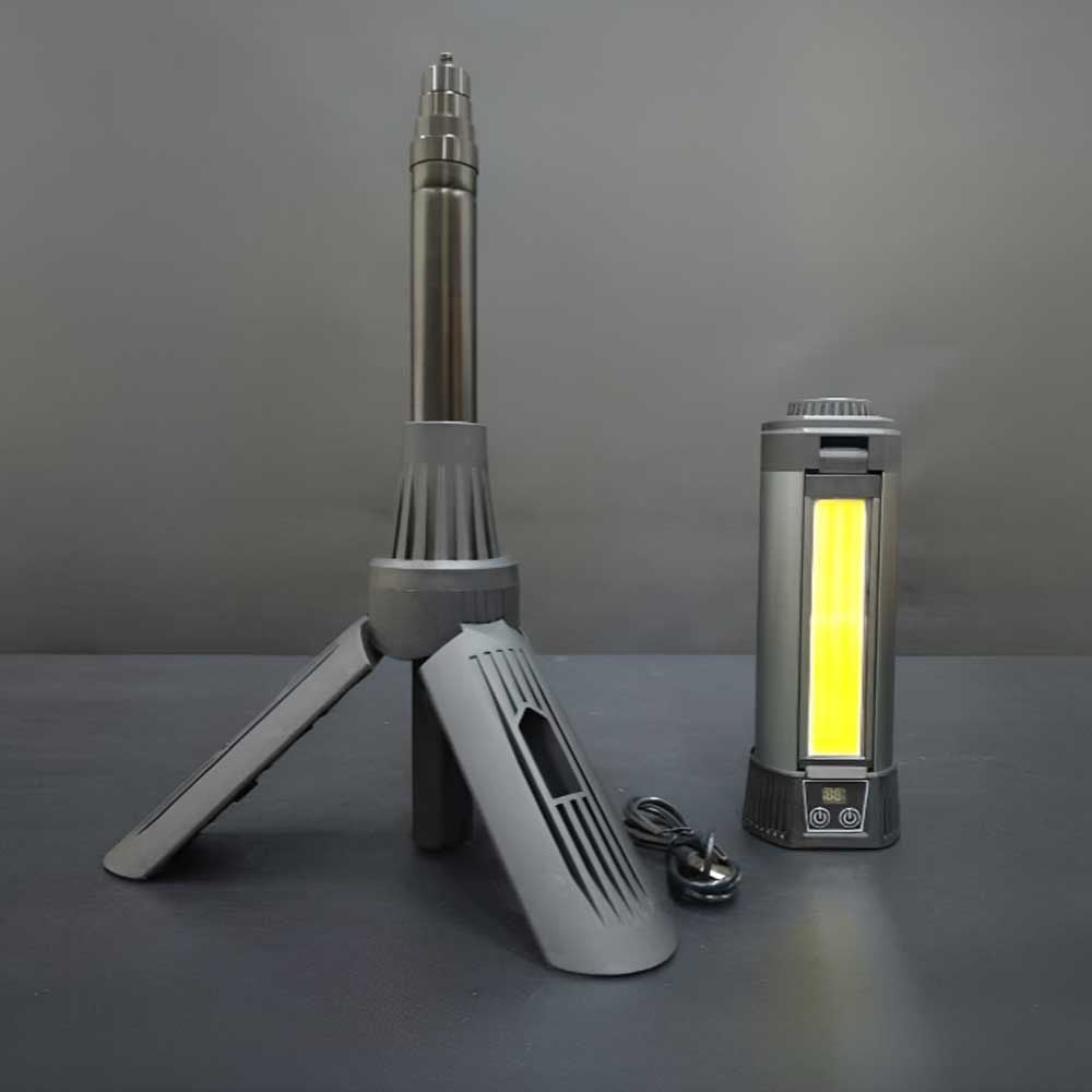LED 워크라이트 태양광충전 COB 3헤드 M3 스탠드포함 - 메인 이미지