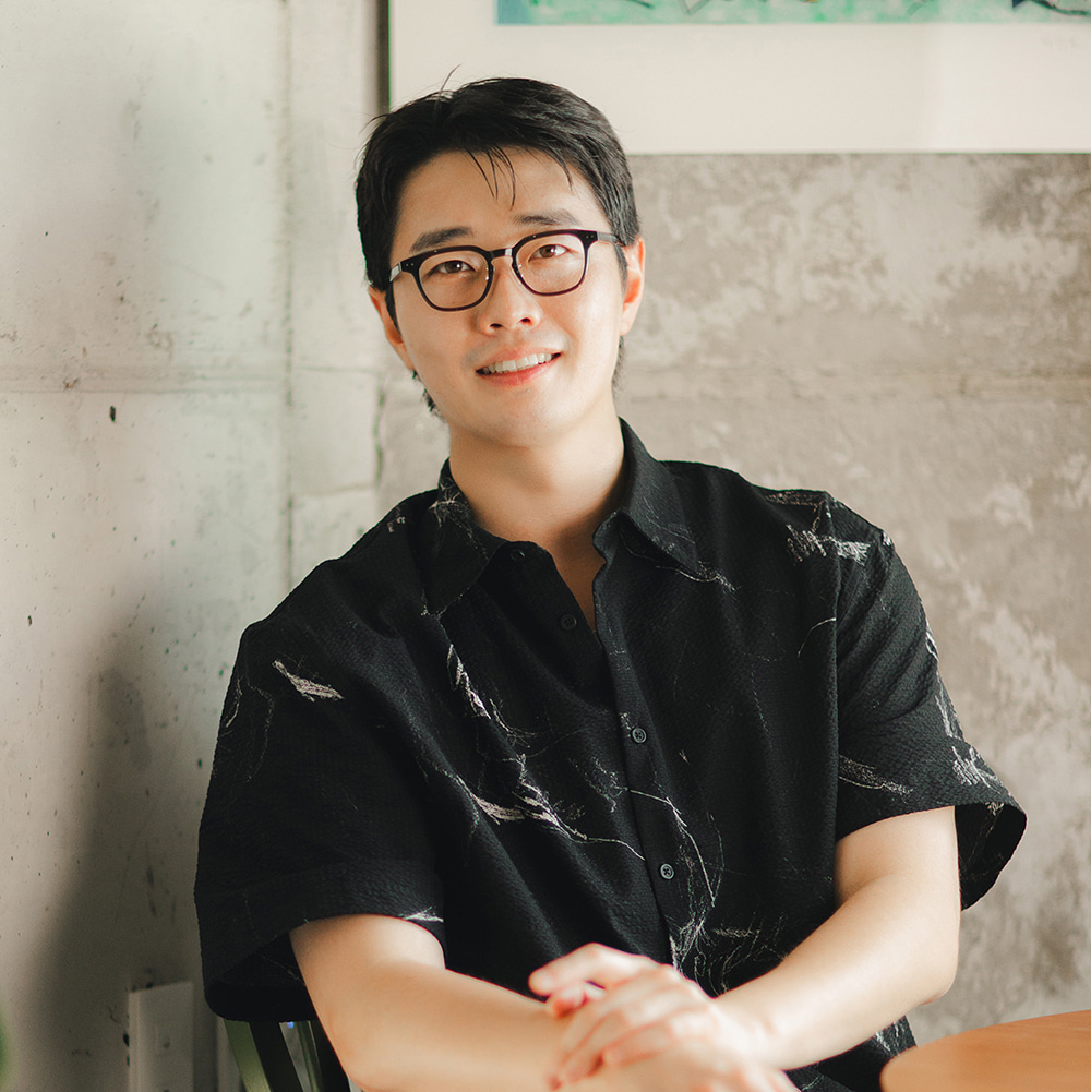 무사경 201 뿔테 안경테 블루라이트 차단 렌즈 스퀘어 사각 안경 - 상세 이미지 4