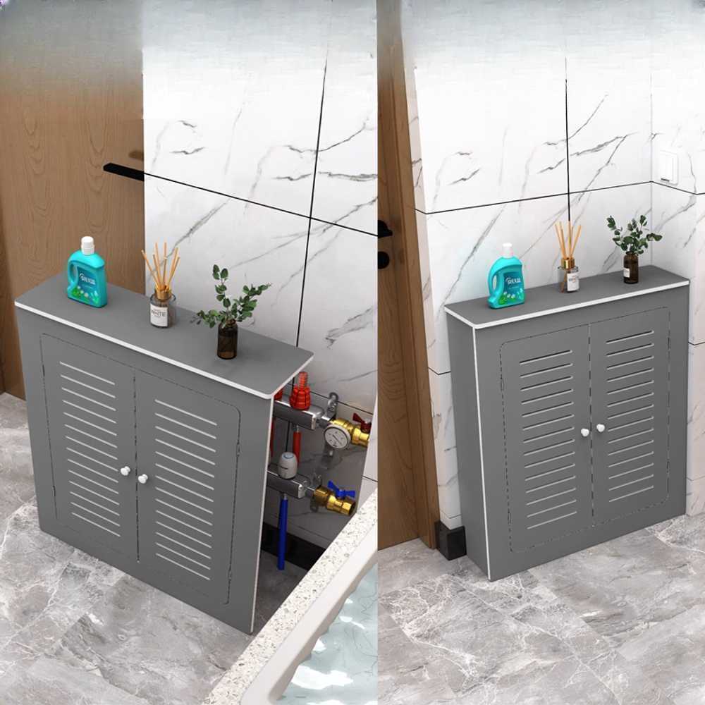 분배기 가리개 보일러 배관 커버 수납형 마감 가림막 90x80x25cm - 상세 이미지 2