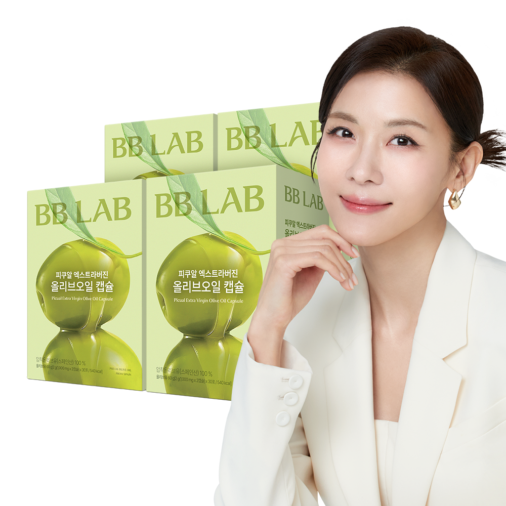 비비랩 피쿠알 엑스트라버진 올리브오일 캡슐 30포, 4박스 - 상품 이미지