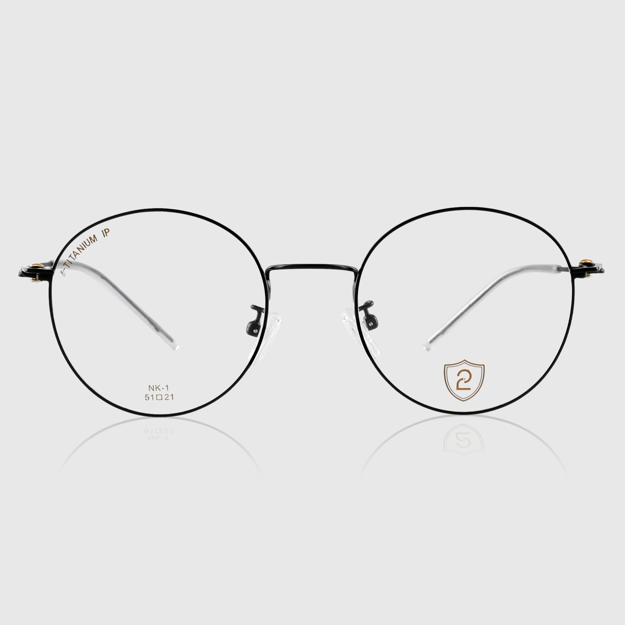 초경량 가벼운 로즈골드 티타늄 안경테 블루스크린차단 제품 이미지