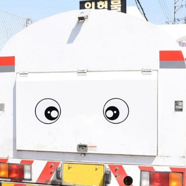 눈동자 차량 반사 스티커 디자인 자동차 안전 스티커 화물차 야간 - 상품 이미지
