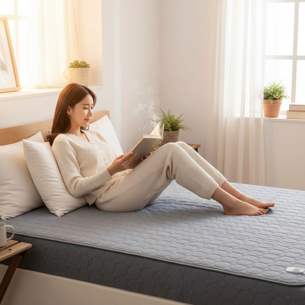 3H 한일온열기 그래핀 탄소 EMF 워셔블 써클 싱글 1인용 전기 매트 장판 요 세탁가능