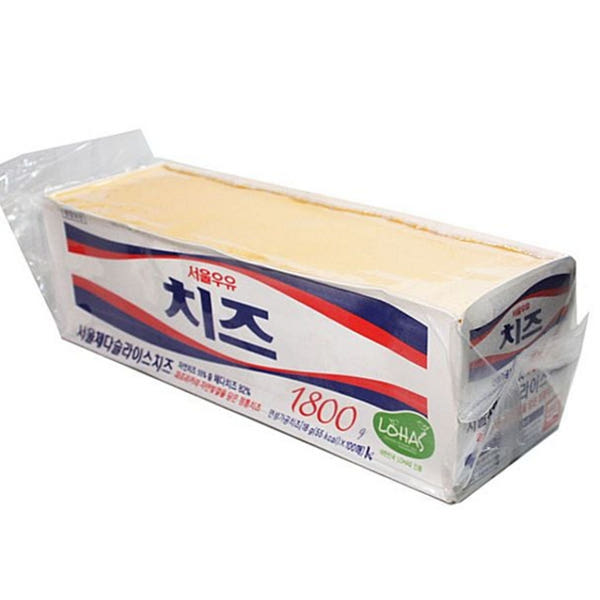 고소한 체다 슬라이스 치즈 1800g