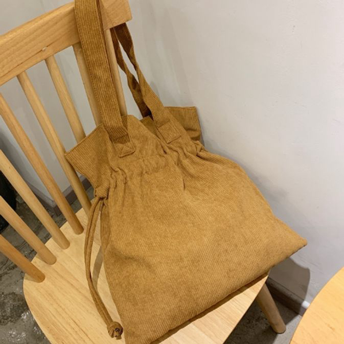 여성 숄더 백 5색 골덴 캐주얼 여자 가방 에코백 - 상품 이미지