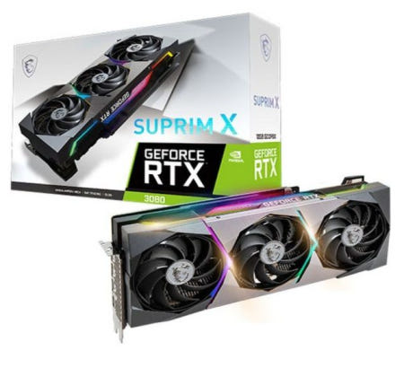 MSI 지포스 RTX 3080 그래픽카드 슈프림 X 트라이프로져2S D6X 10GB, MS-V389V2