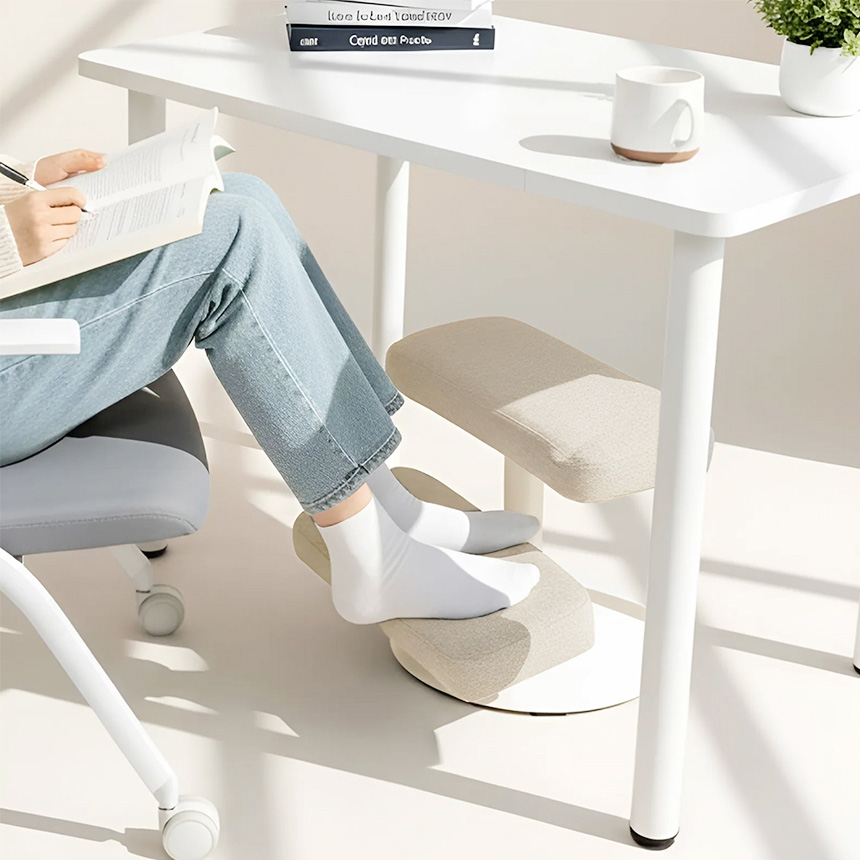 올인홈 책상 발받침대 발판 사무실 컴퓨터 2단 쿠션 발받침 다리받침대 풋레스트 타워형