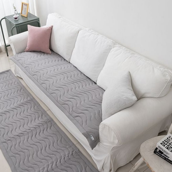 사계절 2인용 쇼파 패드 극세사 고밀도 쇼파 패드 스프레드 누빔