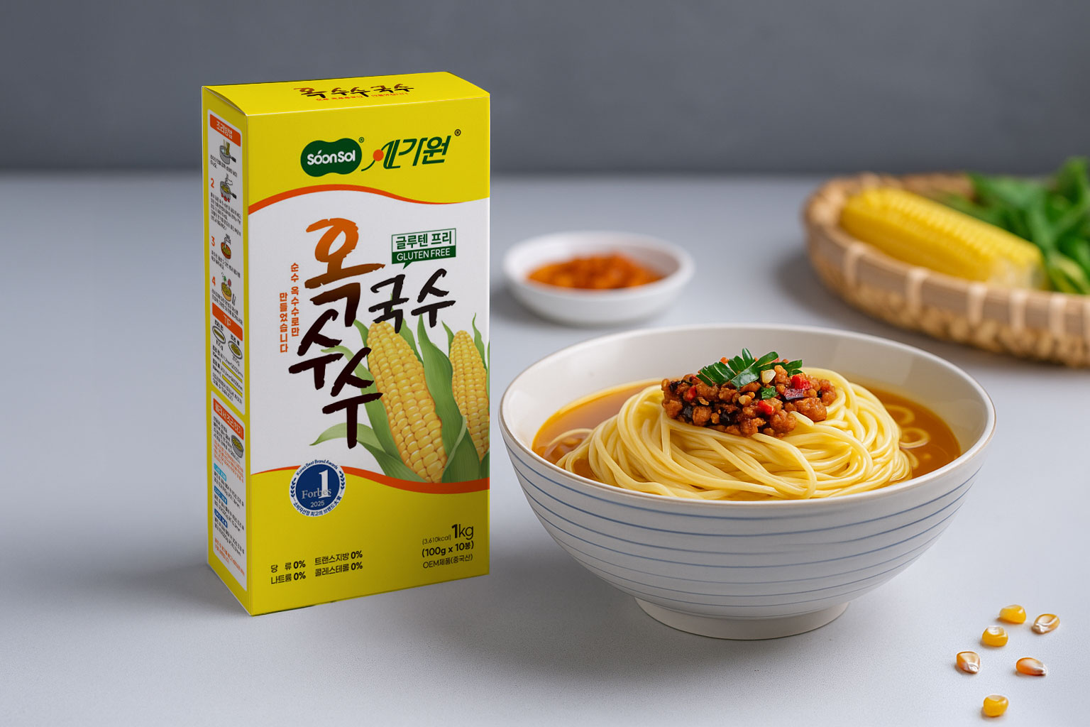 순솔가원 옥수수 국수 면 식단면 3kg - 상세 이미지 4