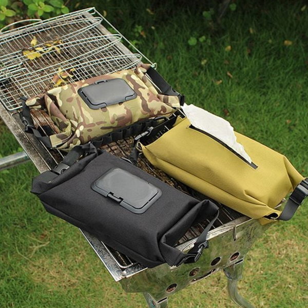 밀리터리 야외용 물티슈 케이스 걸이형 휴대용 물티슈 케이스 옥스포드 파우치