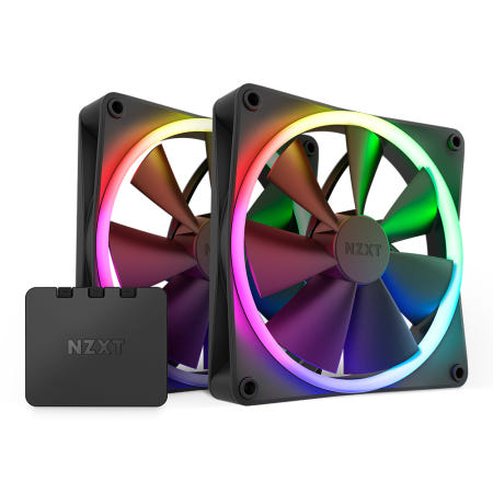 NZXT F140 RGB (컨트롤러/2팩, 블랙)