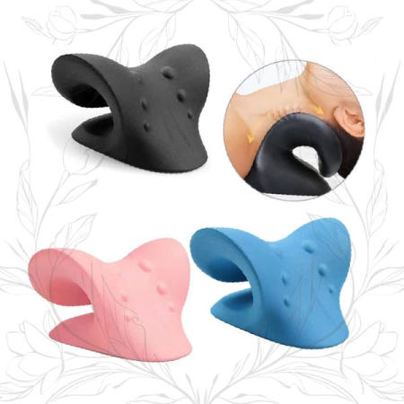 목마사지 경추교정 실리콘 쿠션 베개 어깨결림 목디스크 스트레칭 홈케어