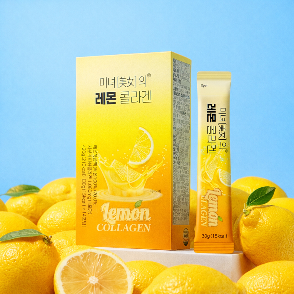 미녀의 레몬콜라겐 30g 14포, 6개 - 상세 이미지 2