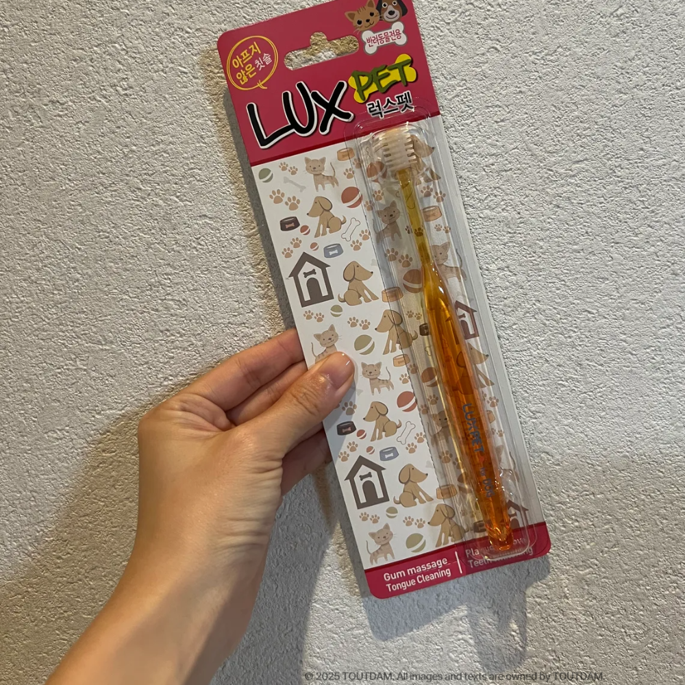 뚜담펫 강아지 360도칫솔 반려견 고양이 칫솔 스케일링