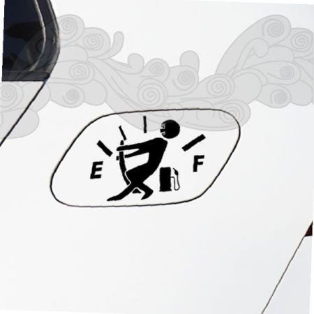 연료게이지 차량용 스티커 초보운전 자동차 데칼 주유소 연비 절약 운전 안내 표시