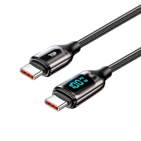 HDTOP 디스플레이 C타입 100W 고속충전 케이블 1.2M HT-3C028