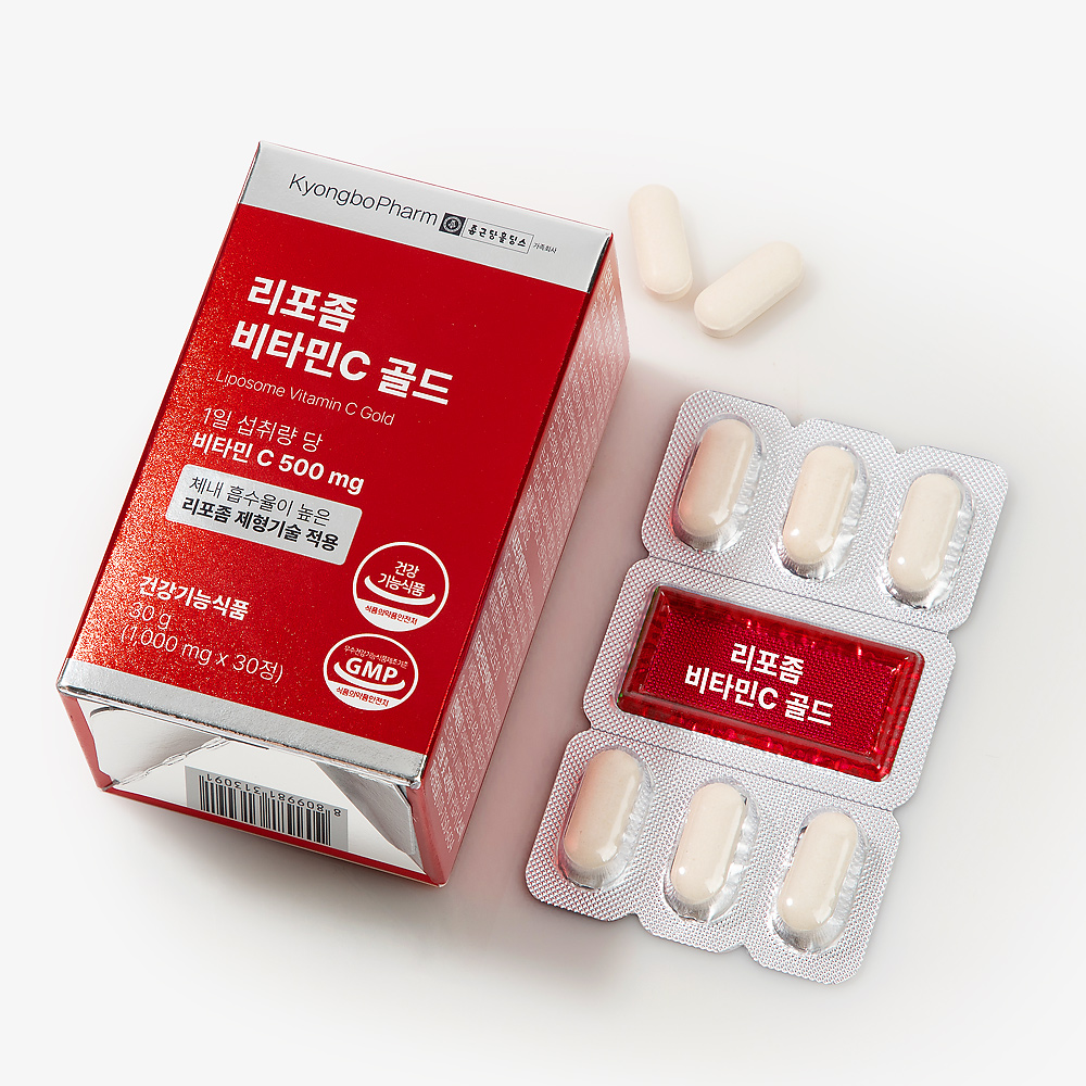 [4개월분] 종근당홀딩스 경보제약 리포좀 비타민C 골드 1000mg 30정, 4개 이미지 3